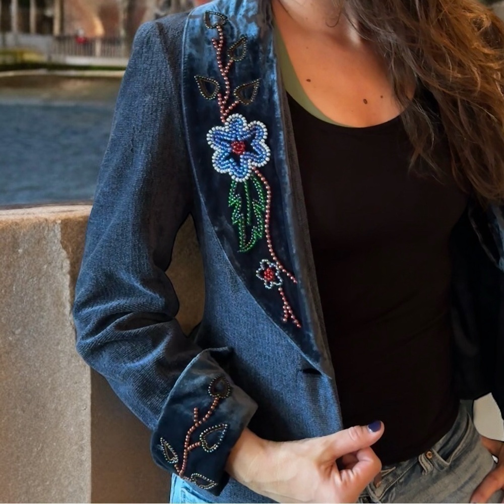 Double D Ranch highly adorned velvet trimmed jacket - Picture 12 of 16